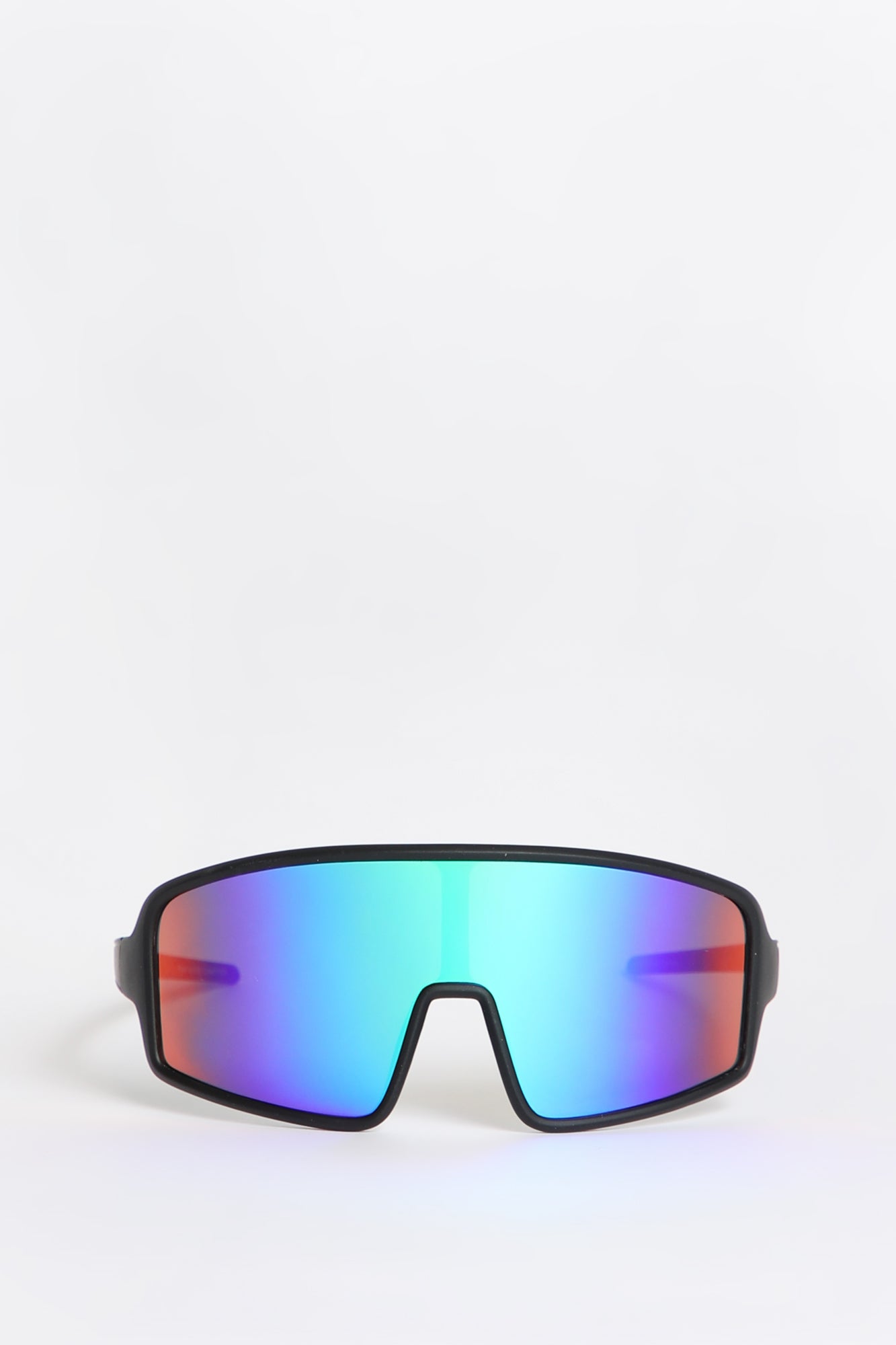 West49 Mirror Shield Sunglasses - Black / O/S