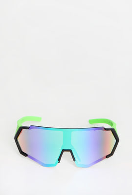 West49 Neon Shield Sunglasses