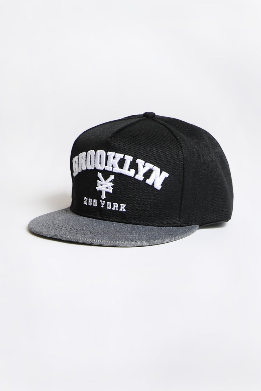 Zoo York Mens Brooklyn Flat Brim Hat Black