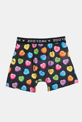 Zoo York Mens Conversation Hearts Boxer Brief