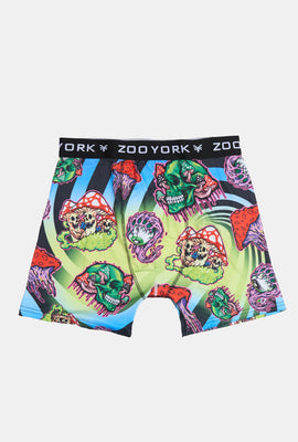 Boxer imprimé champignons & crânes Zoo York homme