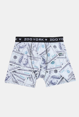 Boxer imprimé dollars Zoo York homme