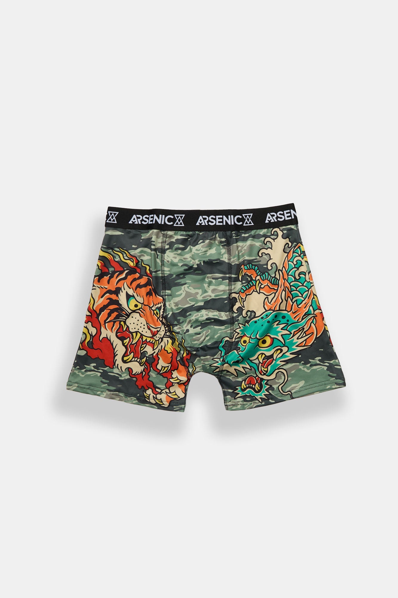 Arsenic Dragon & Tiger Camo Boxer Brief - Camouflage /