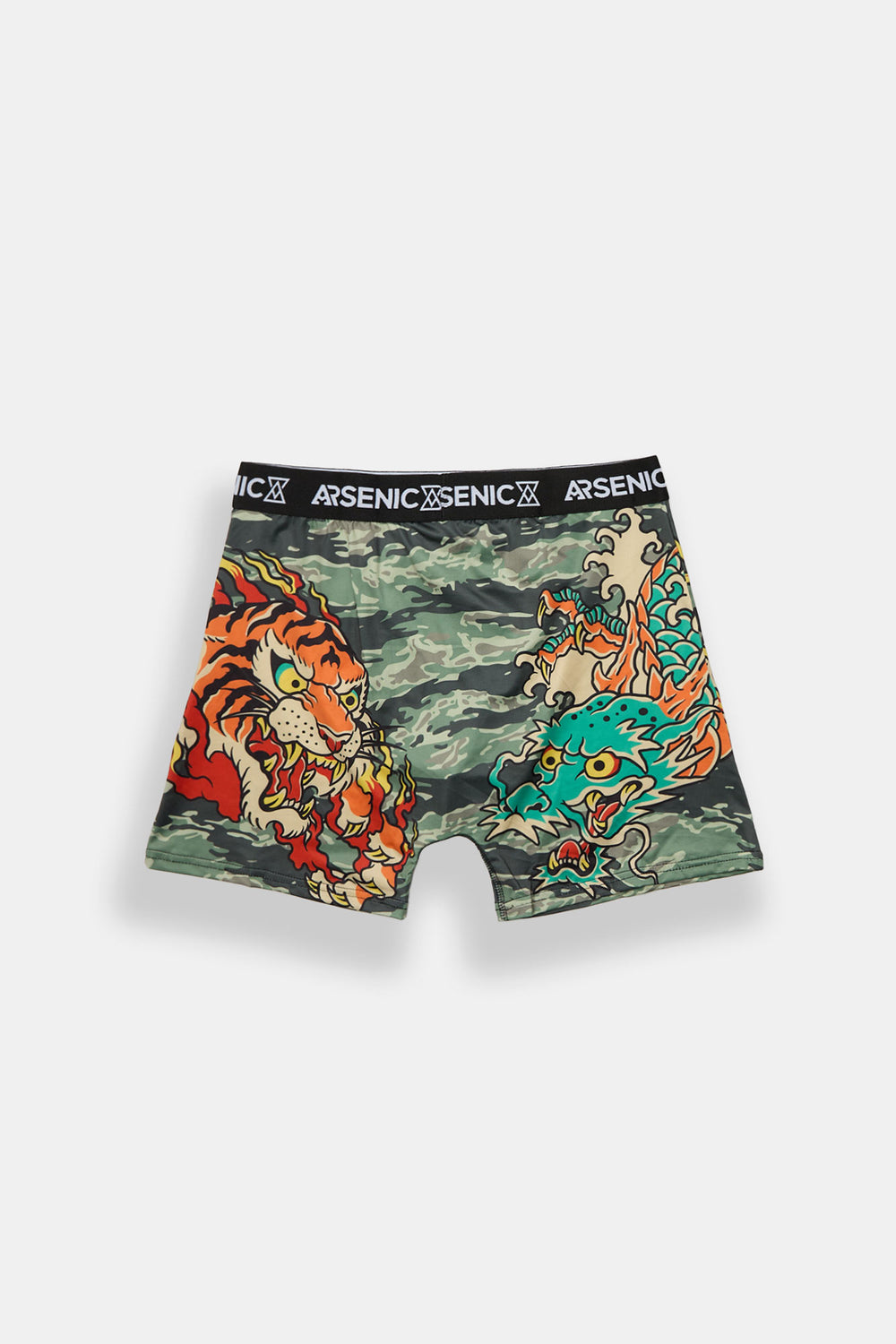 Caleçon boxeur camouflage imprimé dragon et tigre Arsenic Caleçon boxeur camouflage imprimé dragon et tigre Arsenic