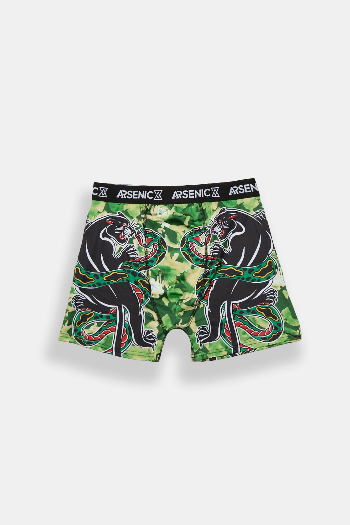 Arsenic Panther & Snake Boxer Brief - Green /