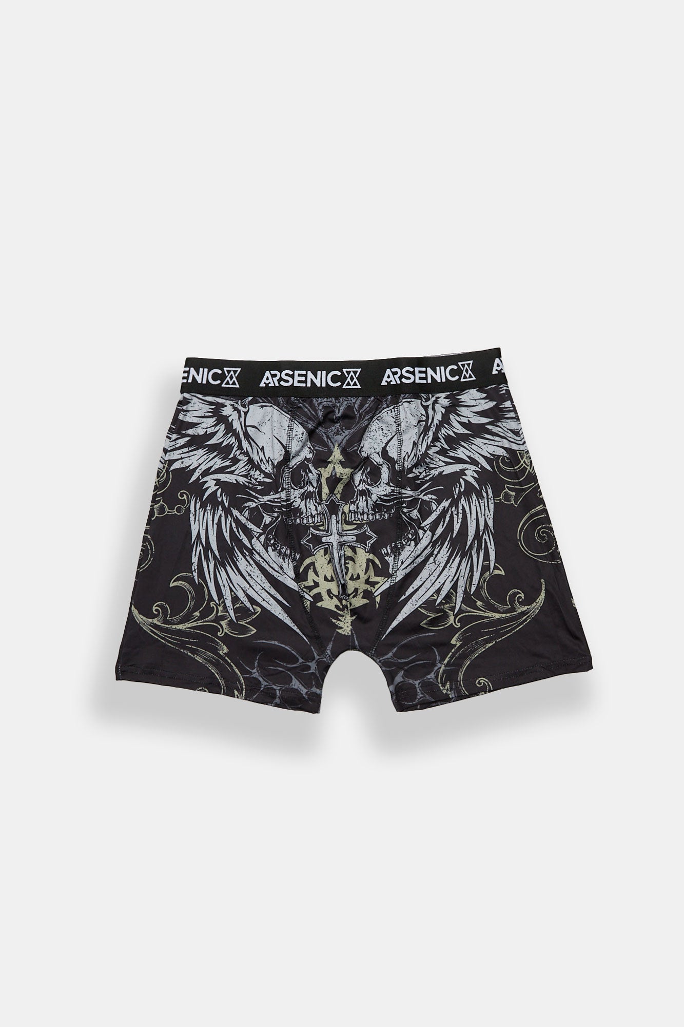 Arsenic Winged Skulls Boxer Brief - Black /