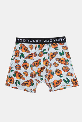 Boxer imprimé crânes d'oranges Zoo York homme