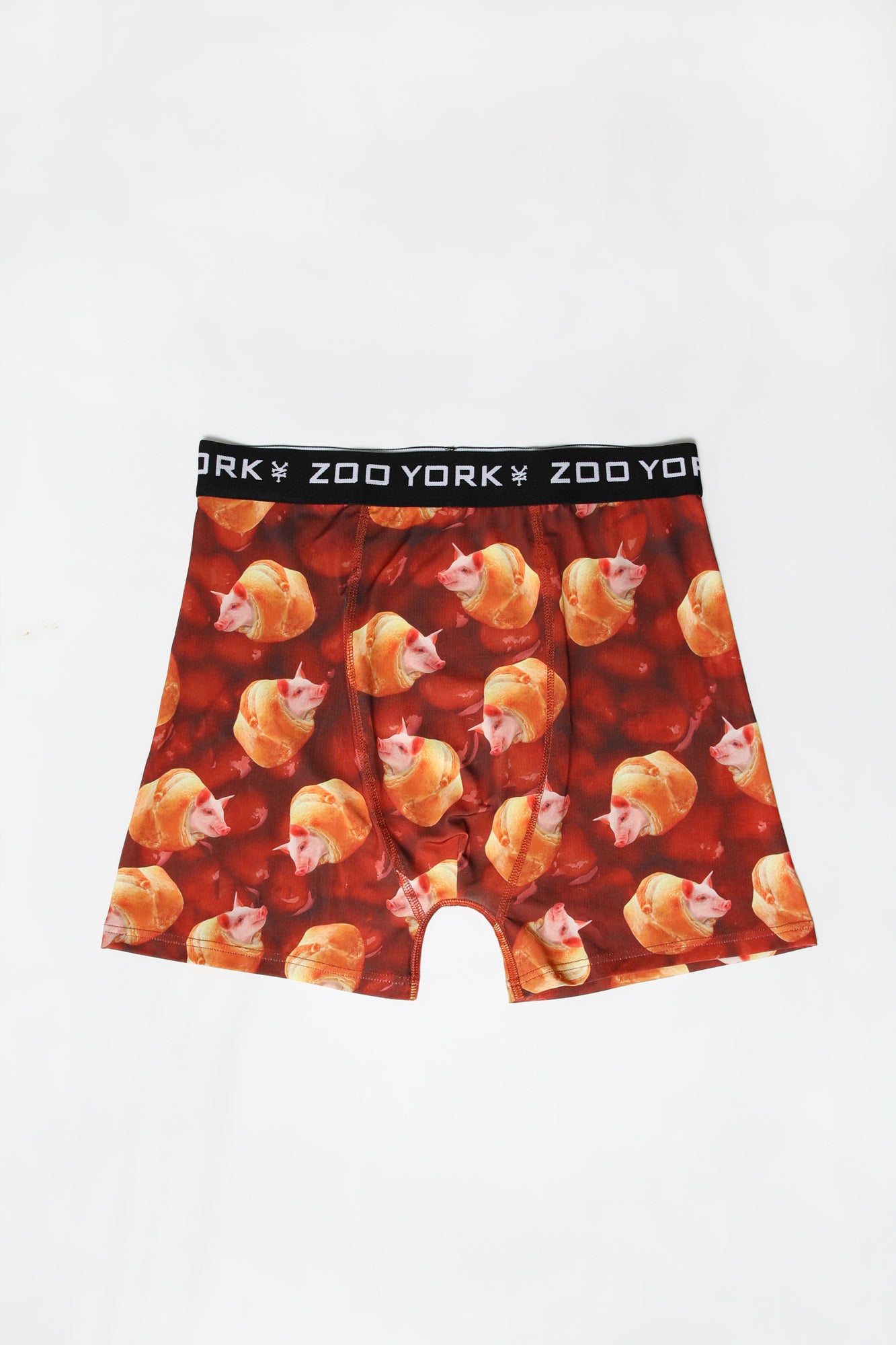 Zoo York Mens Pigs Blankets Boxer Brief - Red /