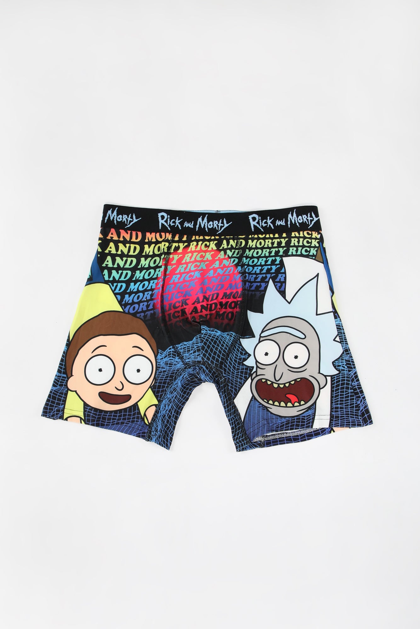 West49 Mens Rick and Morty Boxer Brief - Black /