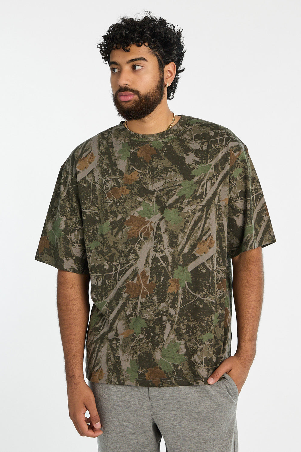 Zoo York Mens Tree Camo Oversized Tee Zoo York Mens Tree Camo Oversized Tee