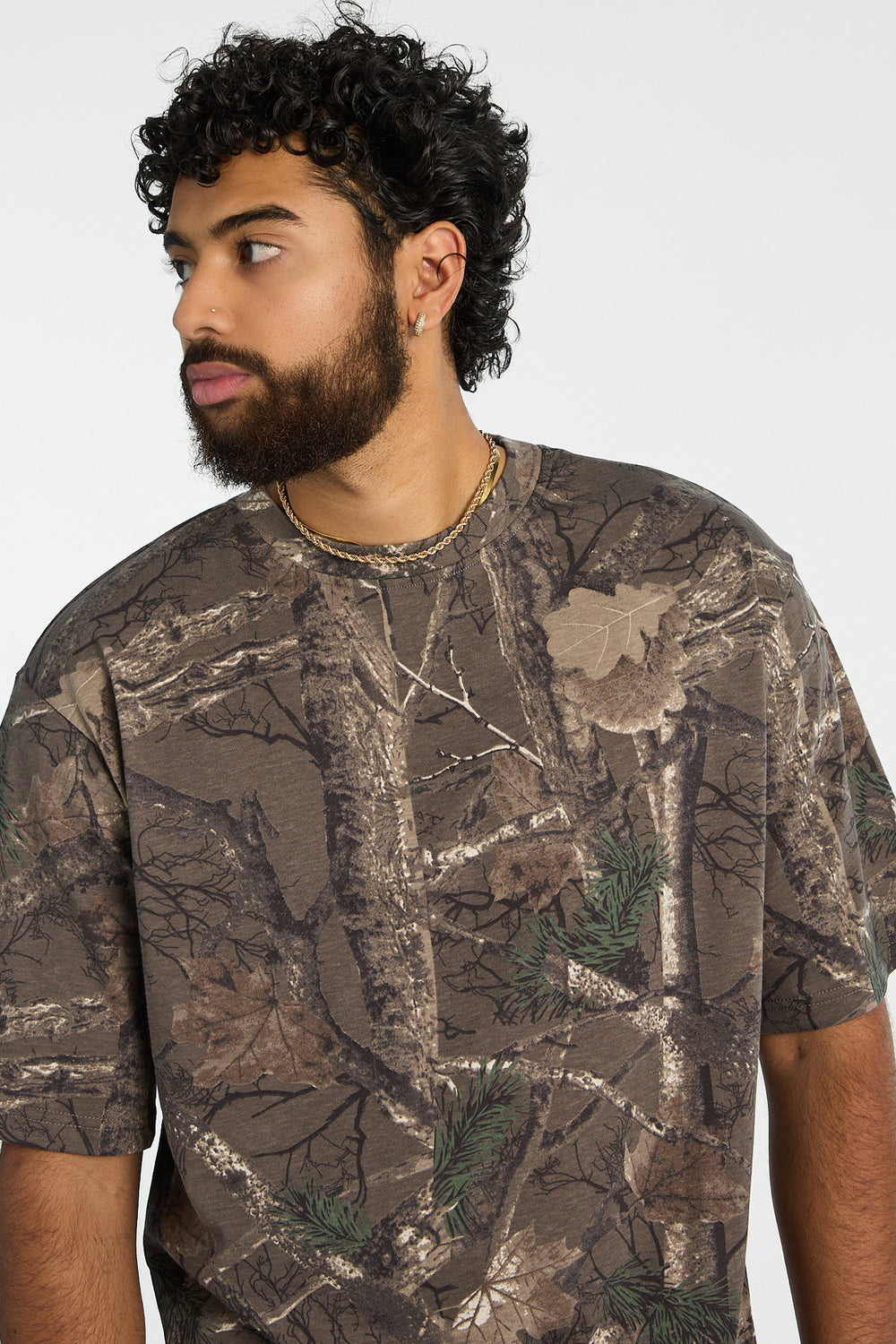 Zoo York Mens Tree Camo Oversized Tee Zoo York Mens Tree Camo Oversized Tee