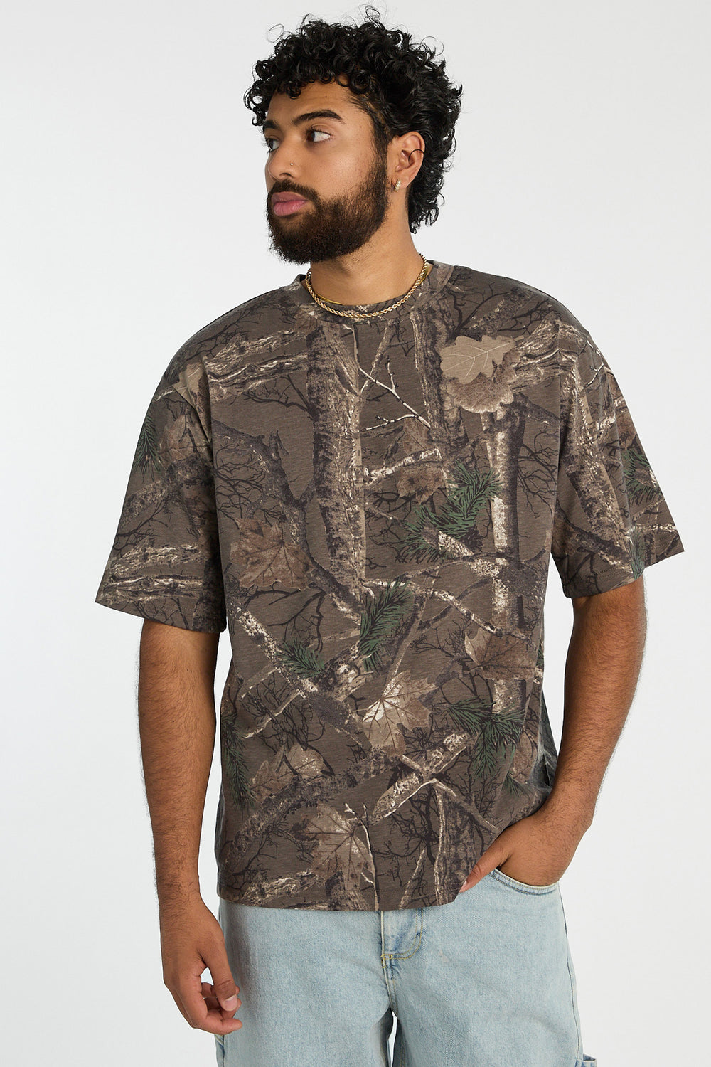 Zoo York Mens Tree Camo Oversized Tee Zoo York Mens Tree Camo Oversized Tee