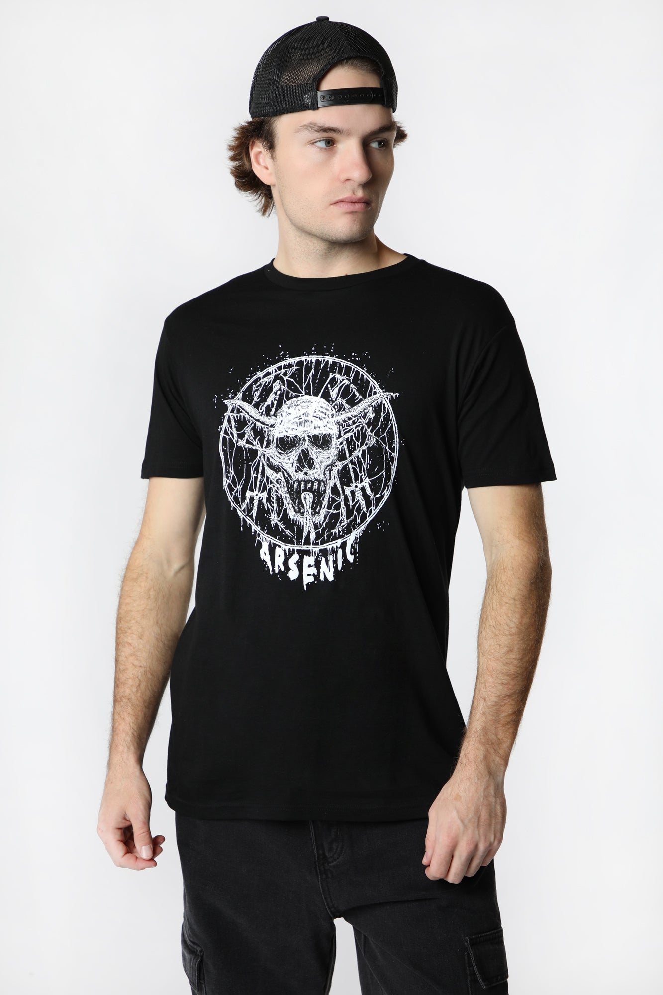 Arsenic Mens Circle T-Shirt - Black /