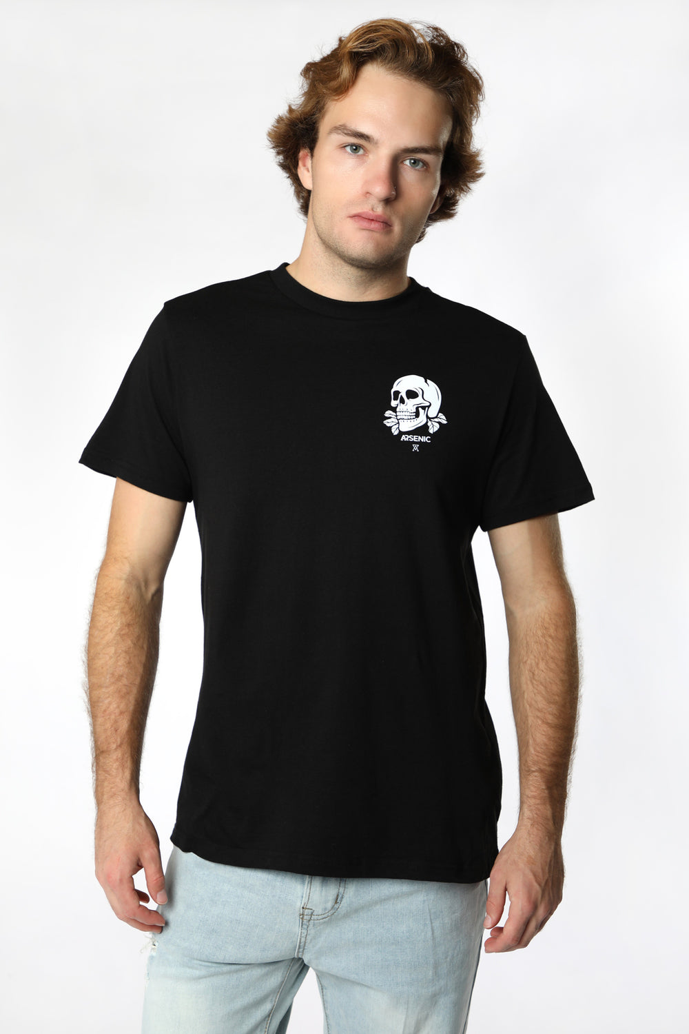 T-Shirt Imprimé Bouquet de Crânes Arsenic Homme T-Shirt Imprimé Bouquet de Crânes Arsenic Homme