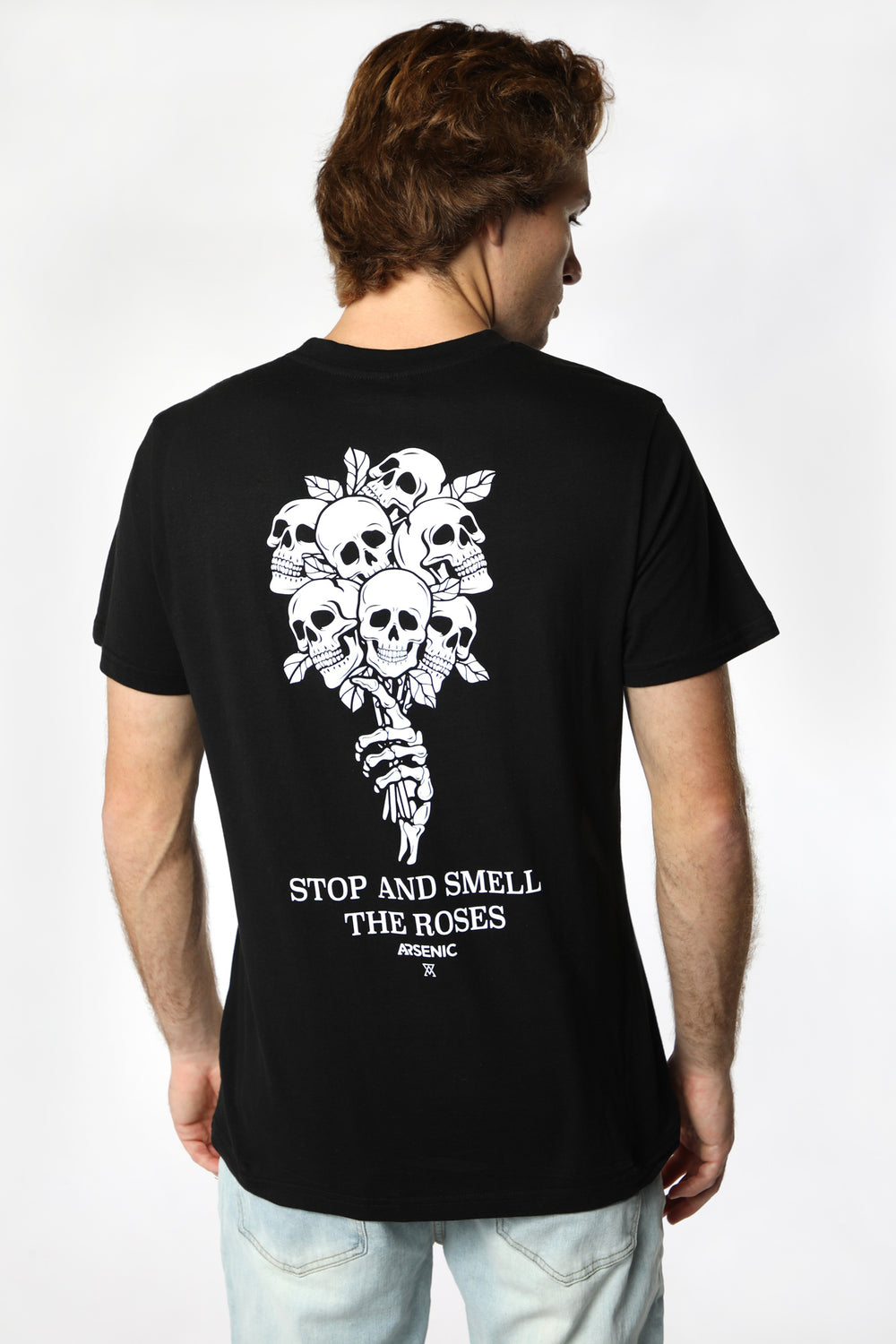 Arsenic Mens Skull Bouquet T-Shirt Arsenic Mens Skull Bouquet T-Shirt