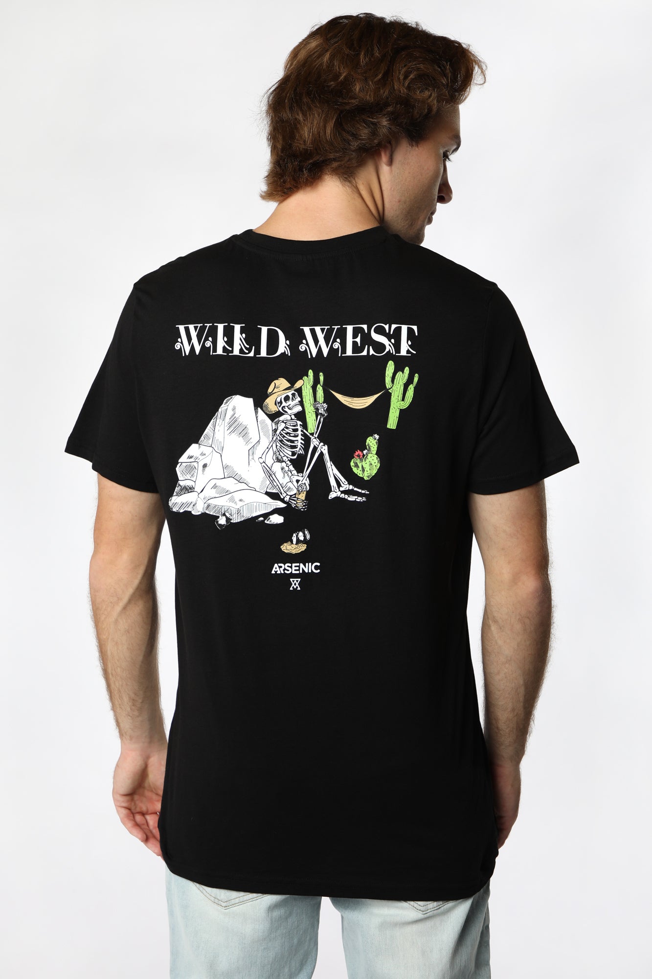 Arsenic Mens Wild West T-Shirt - Black /
