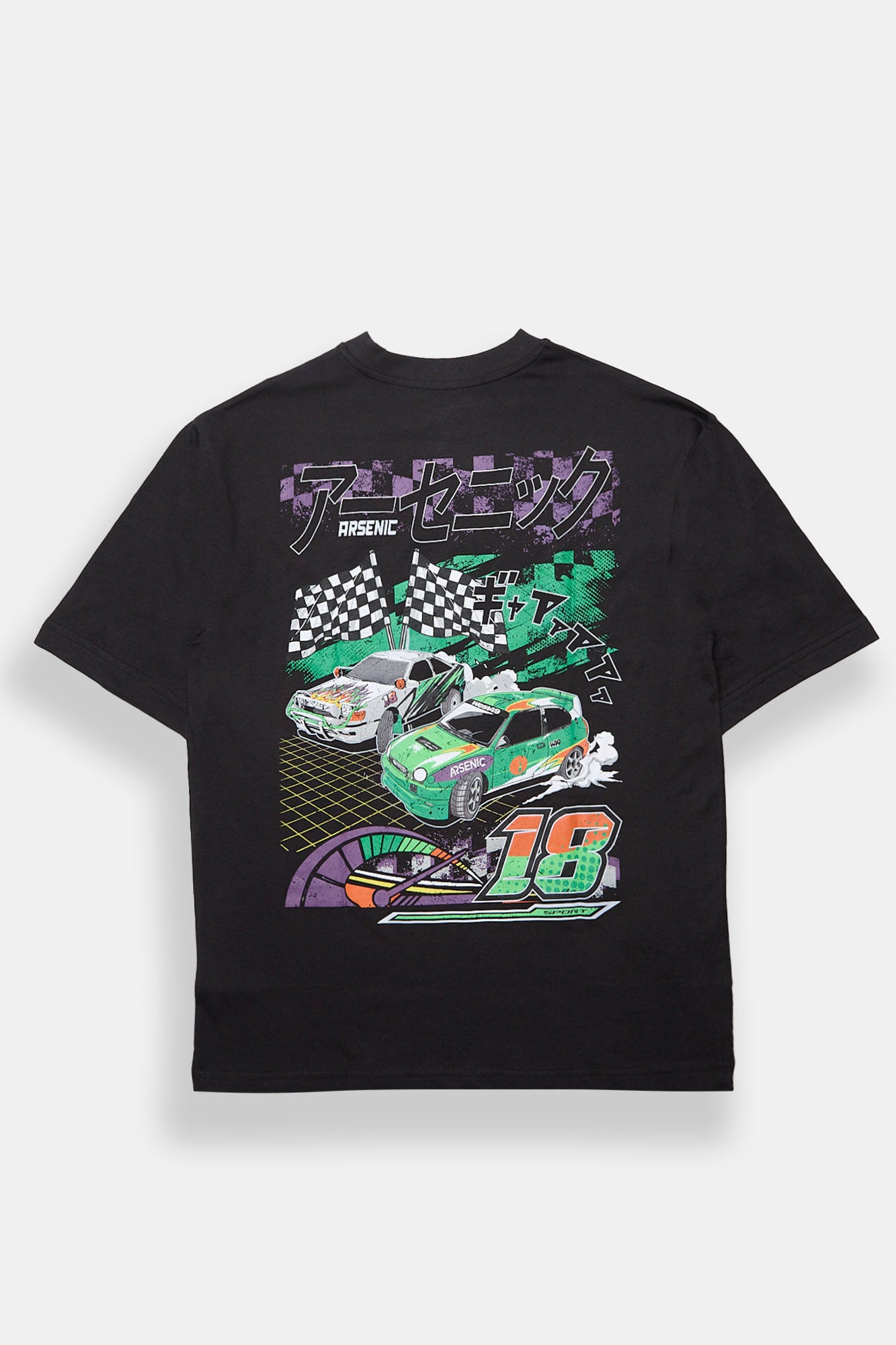 Arsenic Drift Team Graphic Oversized Tee - /