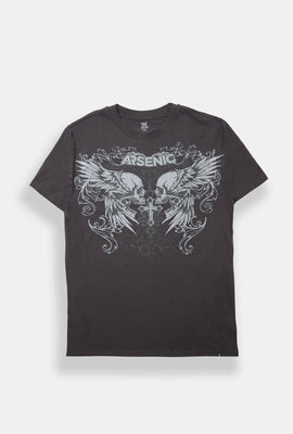 T-shirt imprimé crânes ailés Arsenic