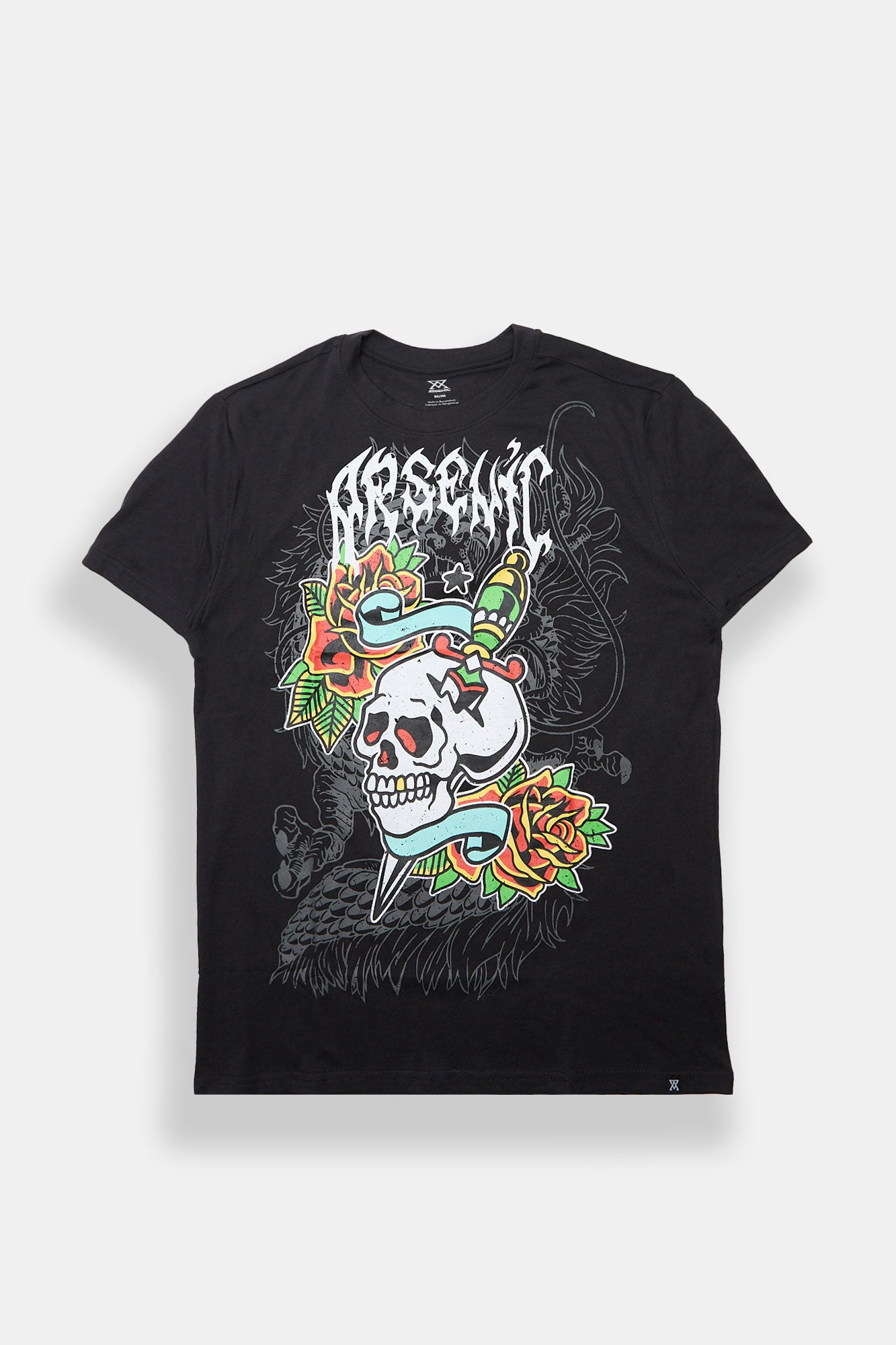 Arsenic Skull Tattoo Graphic Tee - /