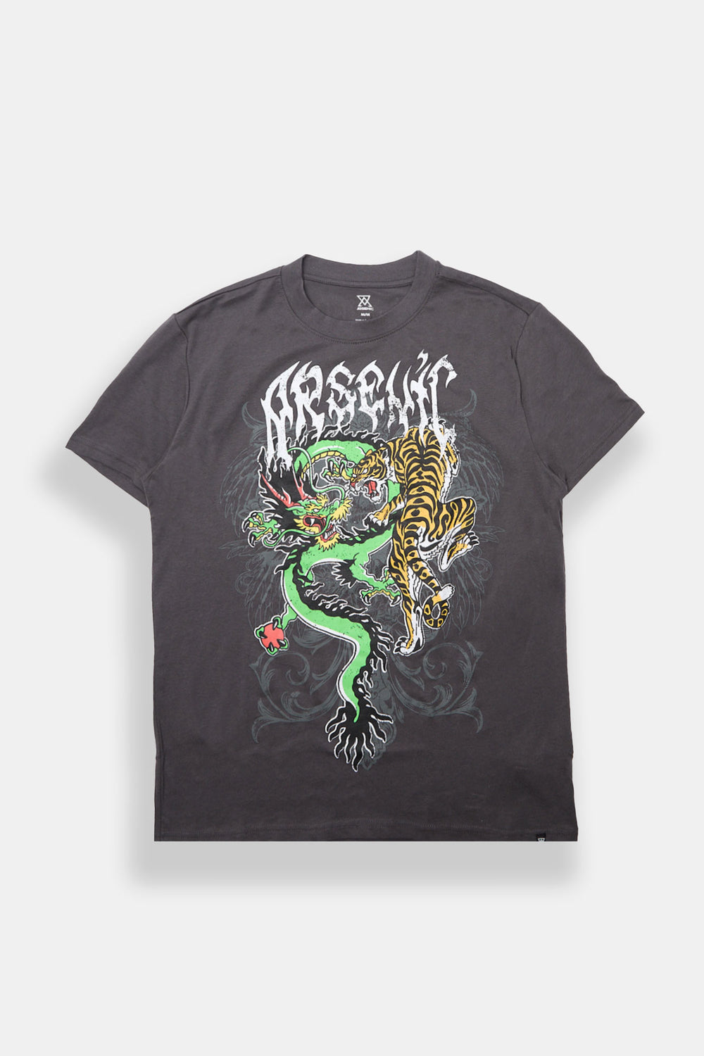 T-shirt imprimé dragon et tigre Arsenic T-shirt imprimé dragon et tigre Arsenic