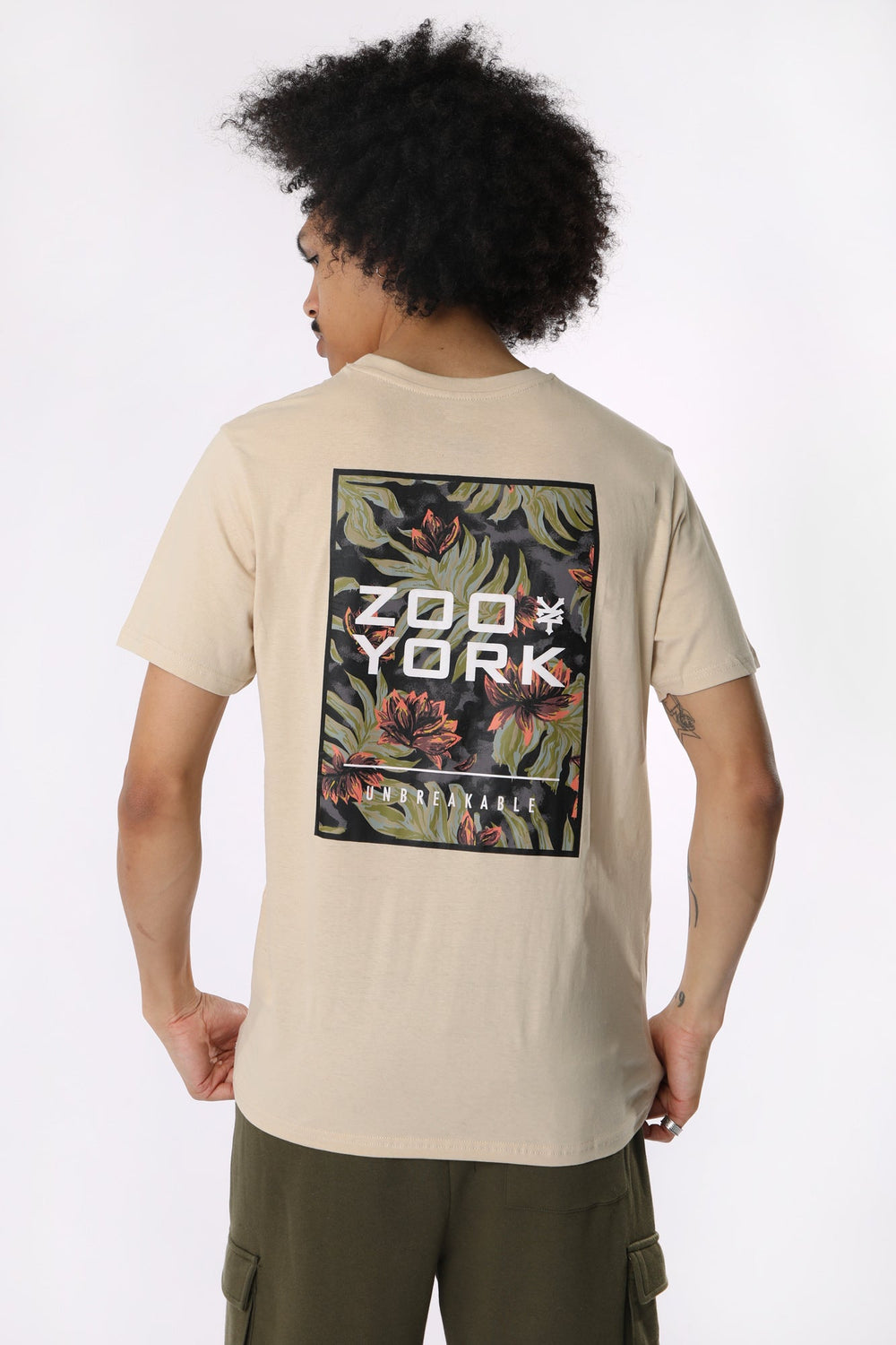 Zoo York Mens Tropical Logo T-Shirt Zoo York Mens Tropical Logo T-Shirt