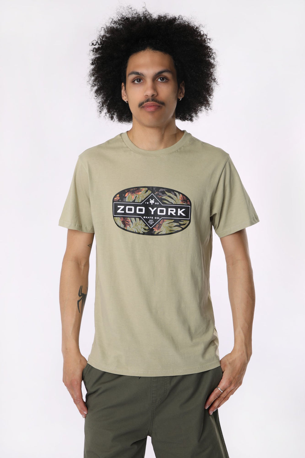 T-Shirt Imprimé Logo Tropical Zoo York Homme T-Shirt Imprimé Logo Tropical Zoo York Homme