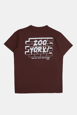 T-shirt imprimé mur de graffitis Zoo York homme