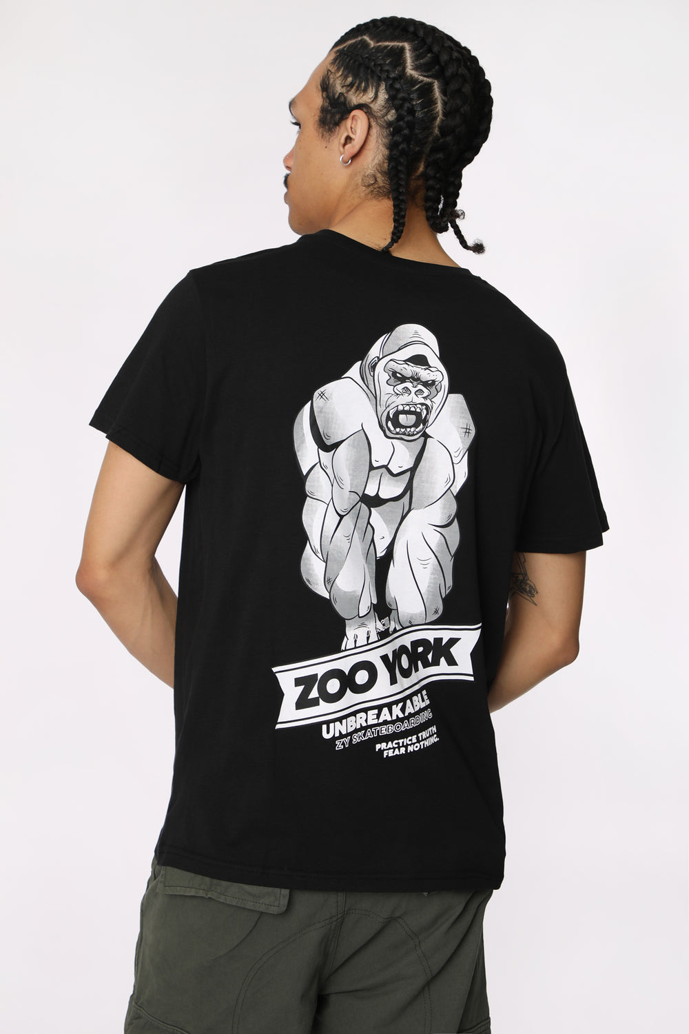 Zoo York Mens Gorilla Unbreakable T-Shirt Zoo York Mens Gorilla Unbreakable T-Shirt