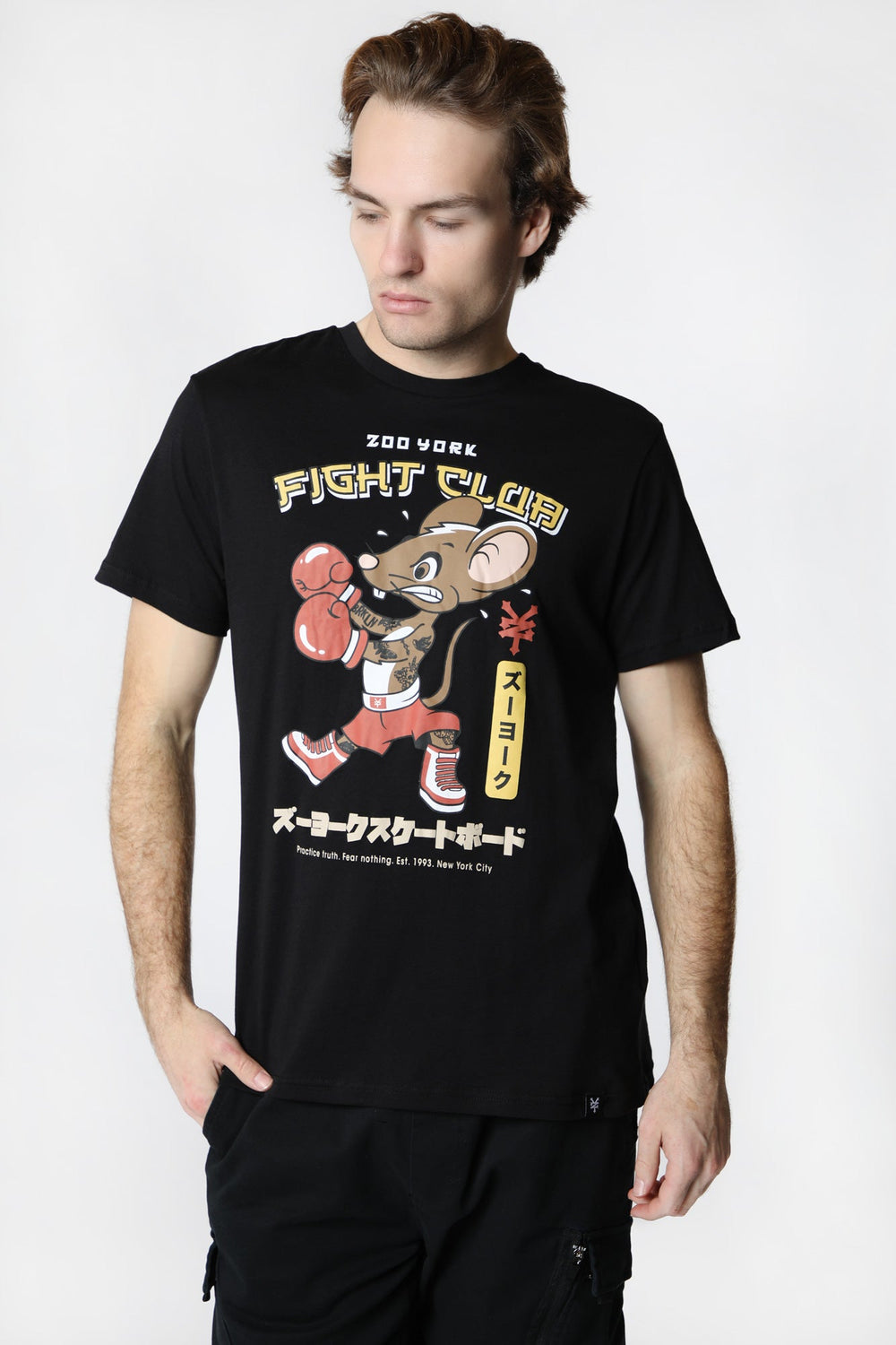 T-Shirt Imprimé Rat Boxeur Zoo York Unisexe T-Shirt Imprimé Rat Boxeur Zoo York Unisexe