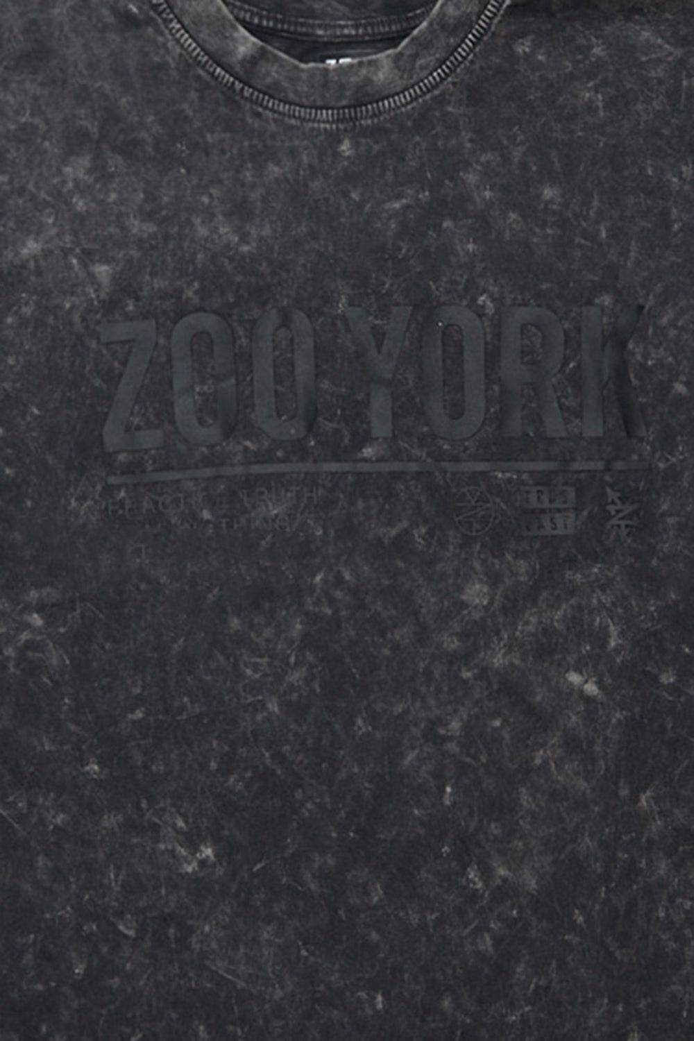 T-shirt surdimensionné délavé imprimé Logo Zoo York T-shirt surdimensionné délavé imprimé Logo Zoo York