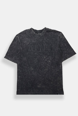 T-shirt surdimensionné délavé imprimé Logo Zoo York