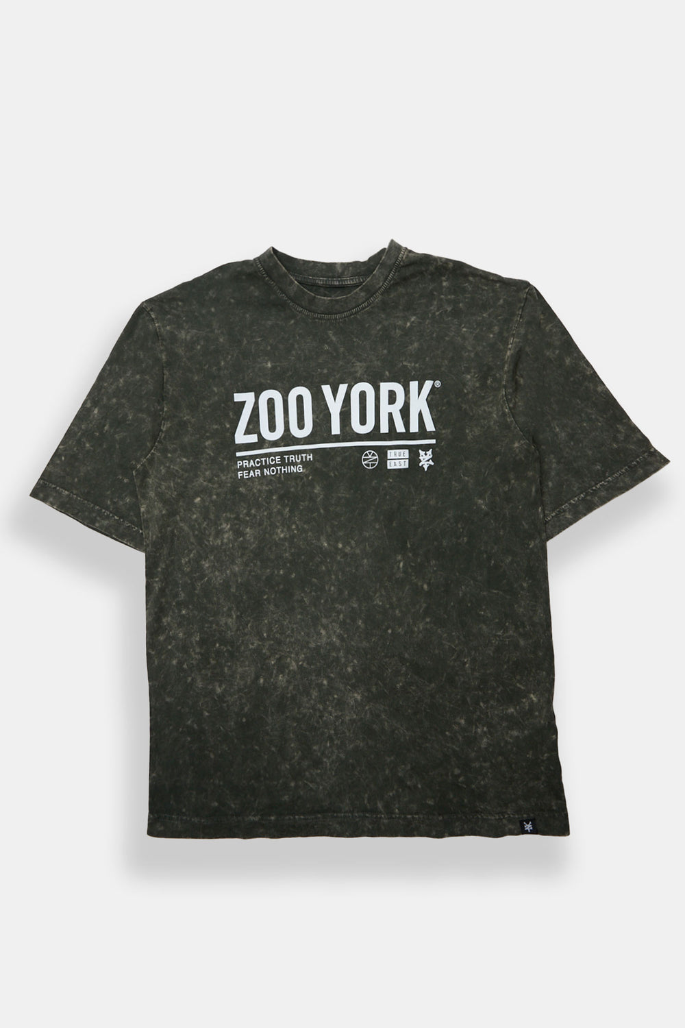T-shirt surdimensionné délavé imprimé Logo Zoo York T-shirt surdimensionné délavé imprimé Logo Zoo York