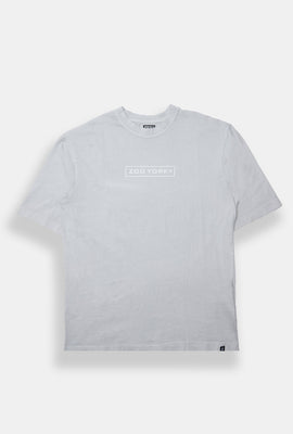 T-shirt surdimensionné délavé imprimé à logo HD Zoo York