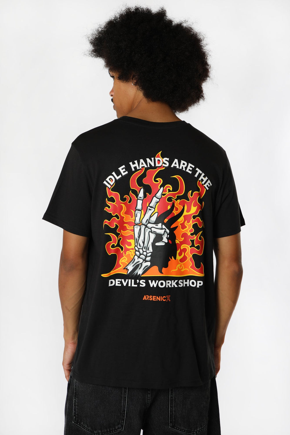 T-Shirt Imprimé Idle Hands Arsenic Homme Ecossais