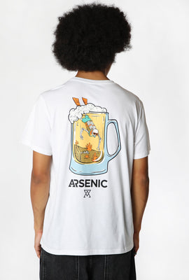 Arsenic Mens Beer Mug Graphic T-Shirt