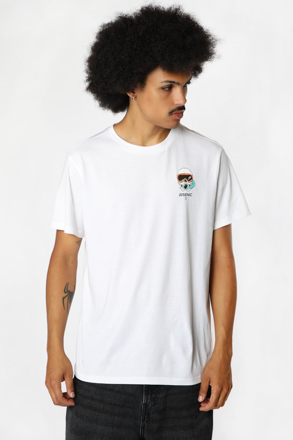 T-Shirt Imprimé Arsenic Homme Blanc