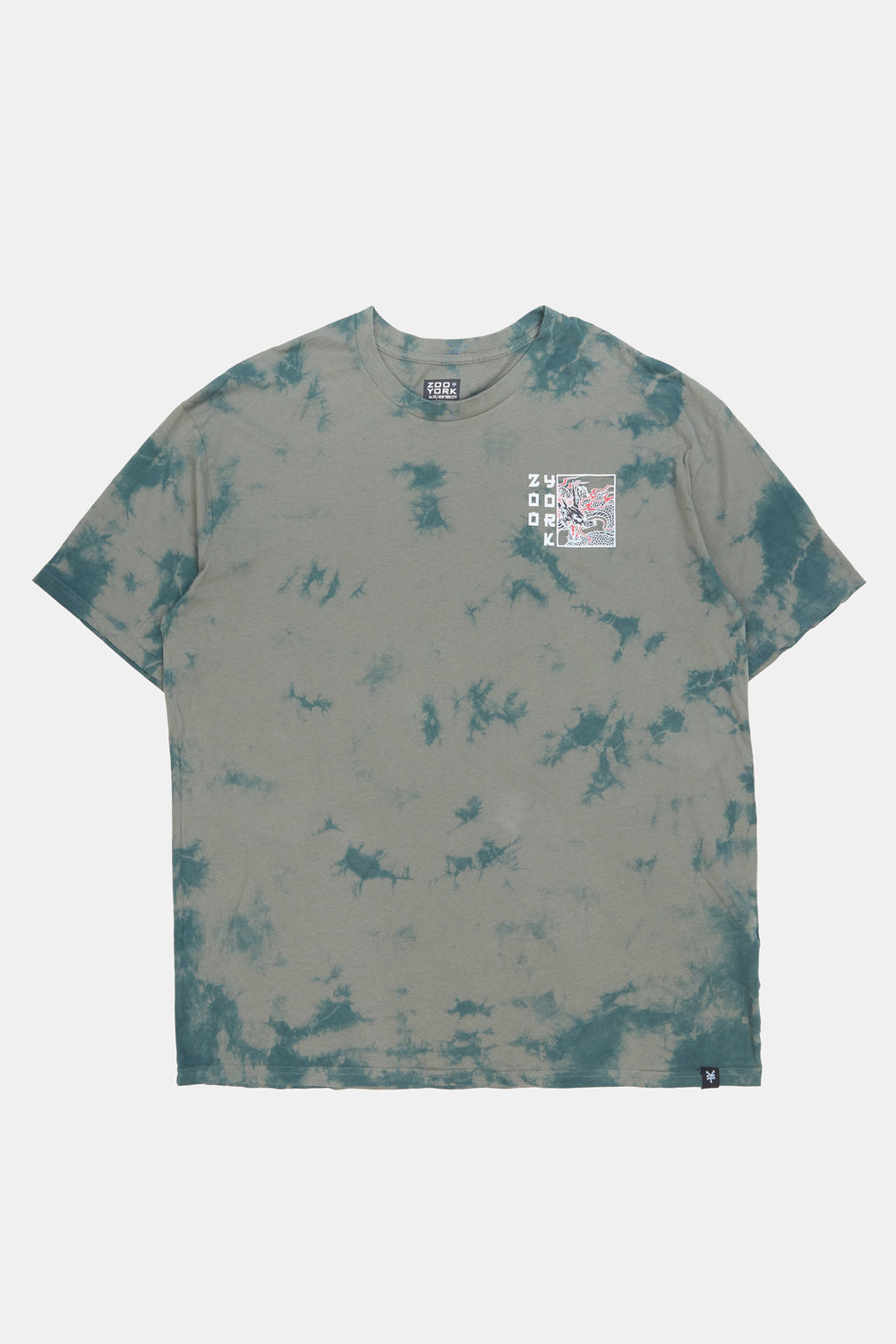 T-shirt tie-dye imprimé dragon Zoo York Homme T-shirt tie-dye imprimé dragon Zoo York Homme