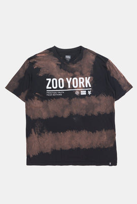 T-shirt tie-dye imprimé logo Zoo York Homme