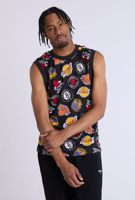 Débardeur en maille motif NBA homme