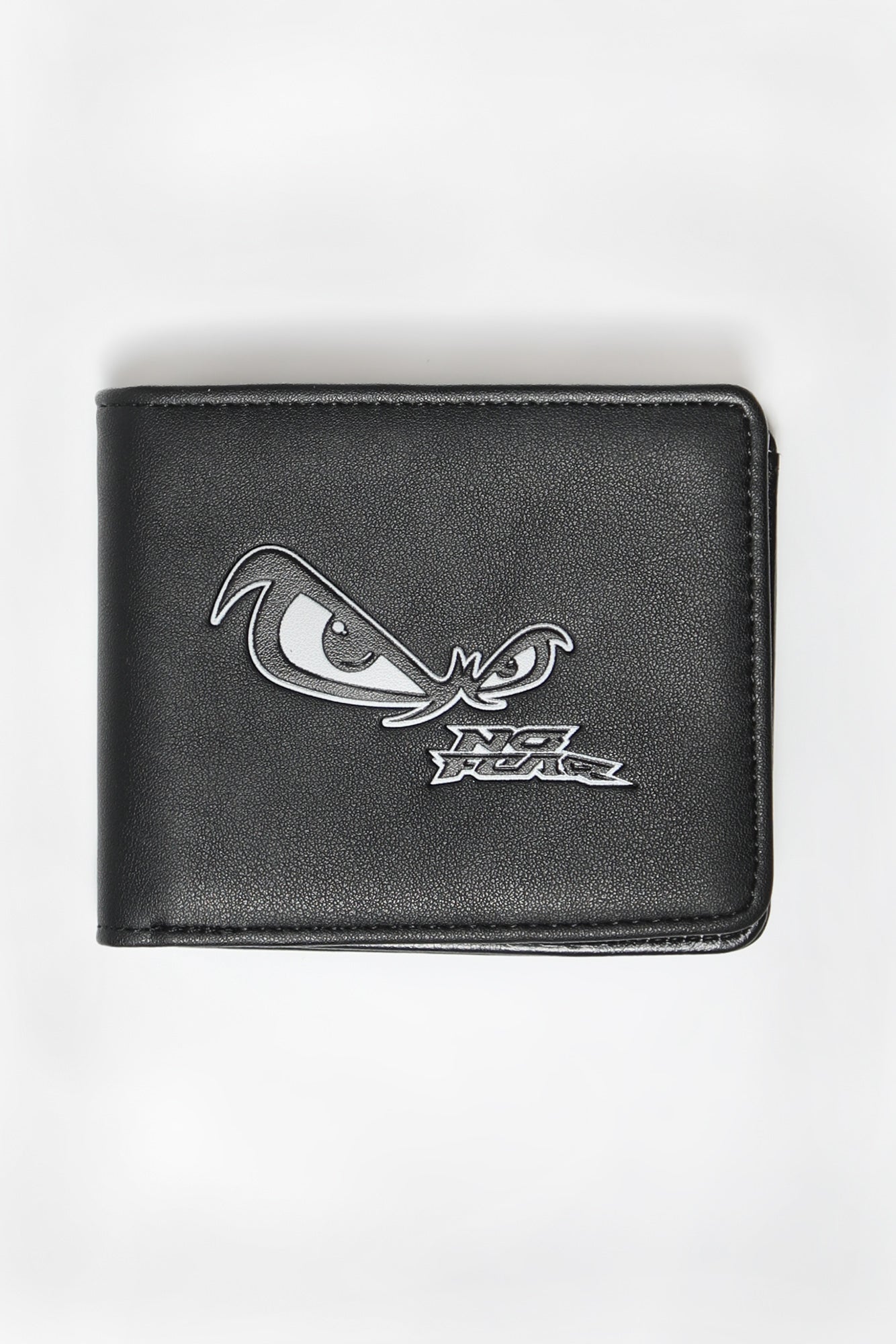 No Fear Faux Leather Logo Wallet - Black / O/S