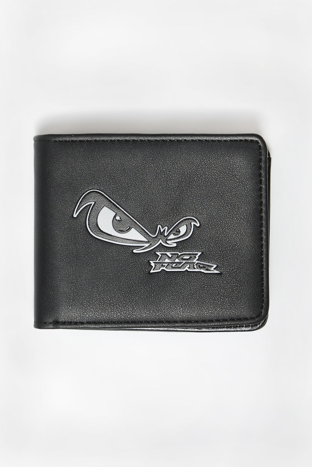 No Fear Faux Leather Logo Wallet Black