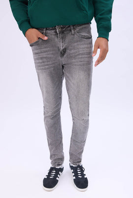 Mens Grey Wash Skinny Jeans