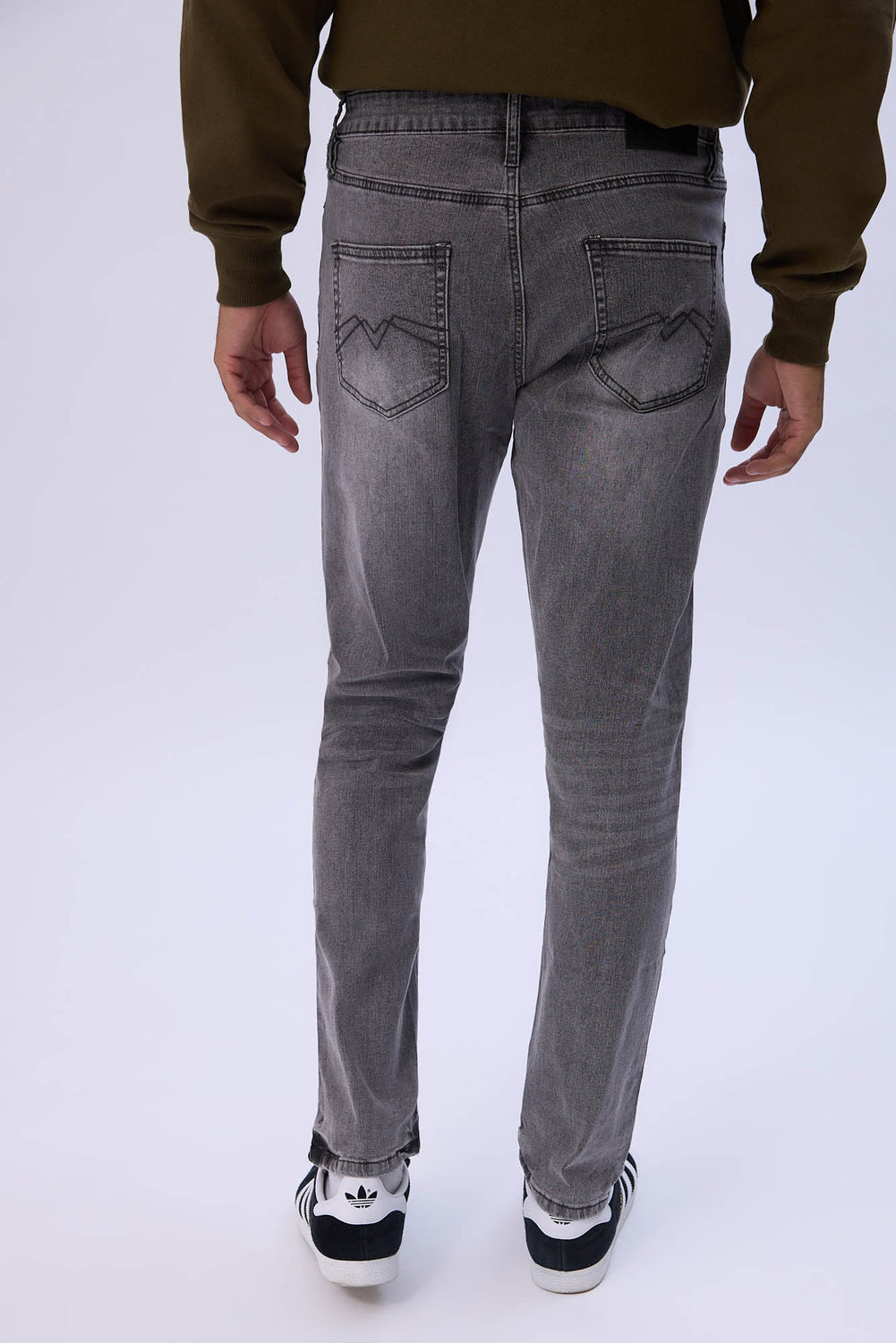 Jean slim délavé gris homme Jean slim délavé gris homme