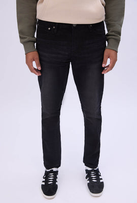 Mens Black Wash Skinny Jeans