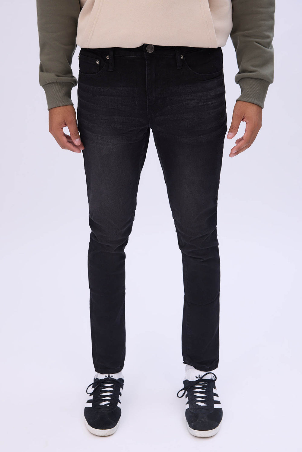 Jean filiforme noir homme Jean filiforme noir homme