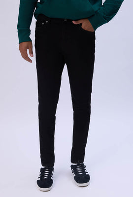 West49 Mens Black Skinny Jeans