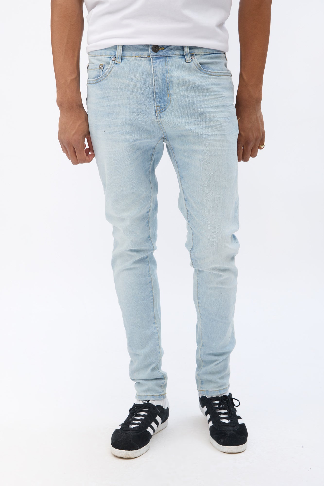 West49 Mens LSW Skinny Jeans - Light Denim Blue /