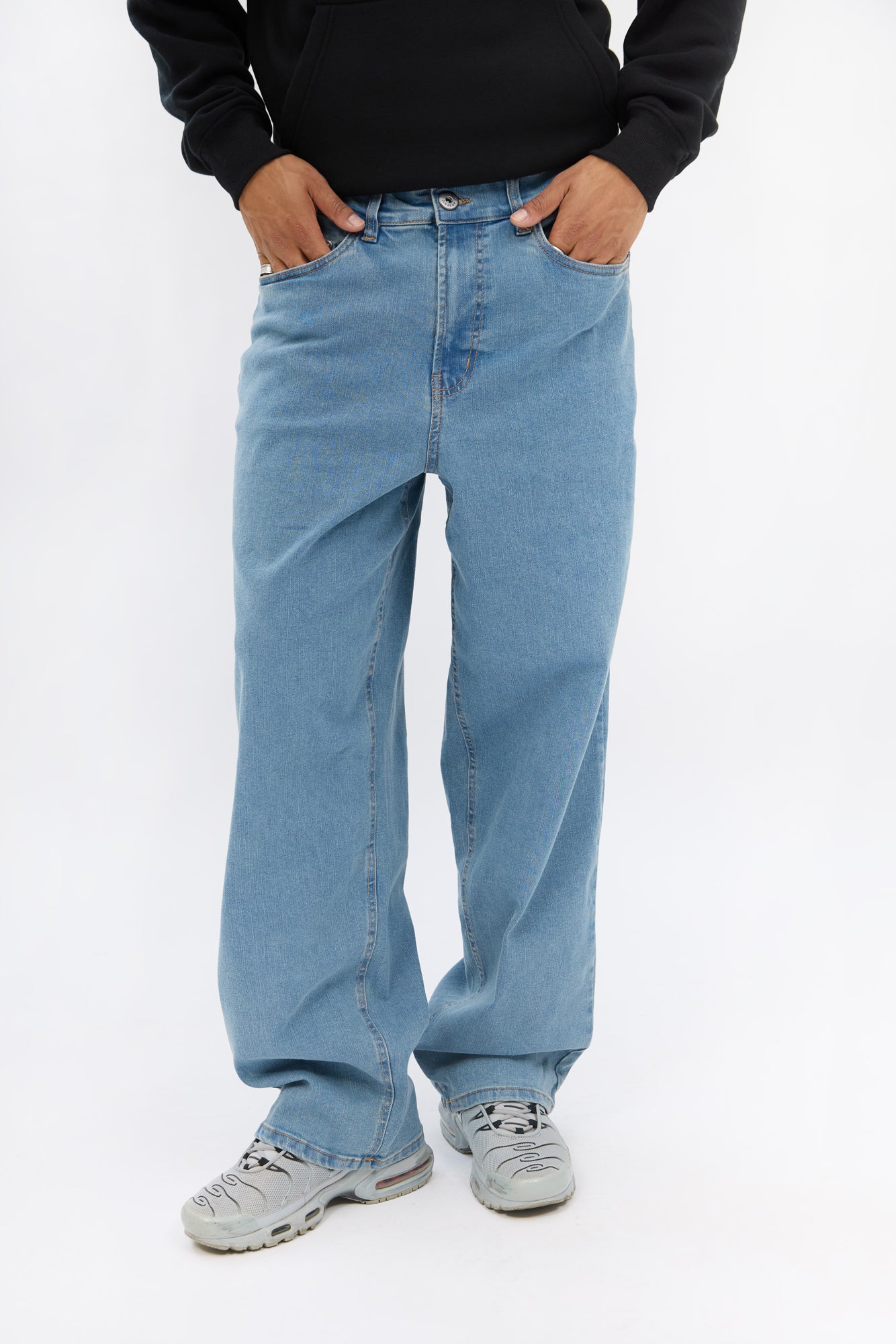 Arsenic Mens Medium Blue Baggy Jeans - /