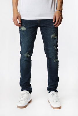 West49 Mens Distressed Skinny Jeans