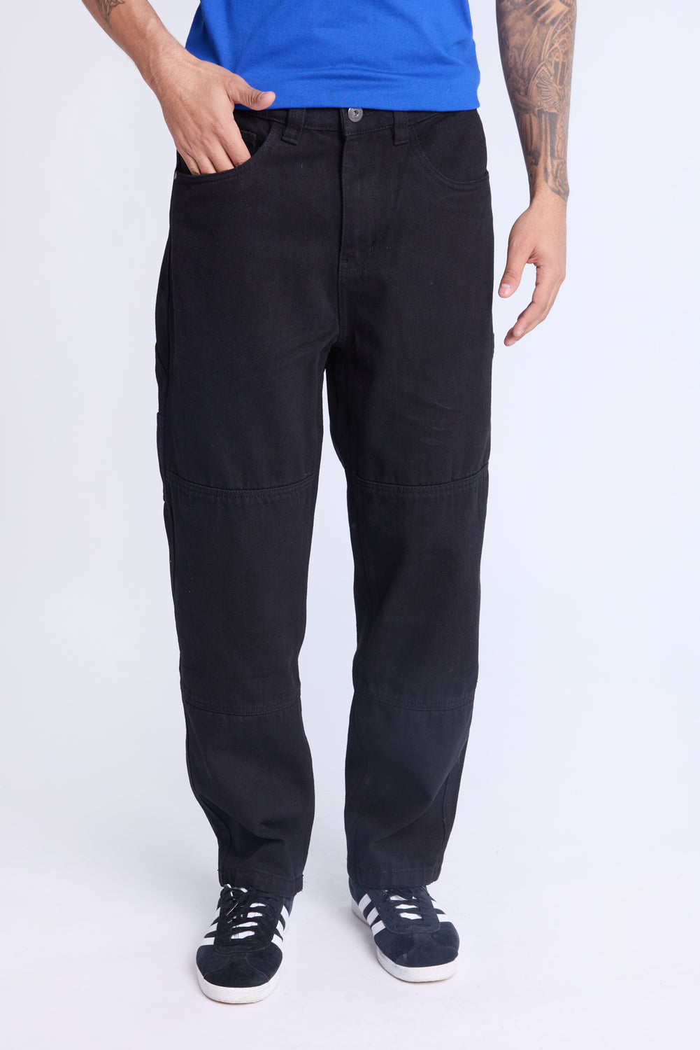 West49 Mens Black Carpenter Jeans West49 Mens Black Carpenter Jeans